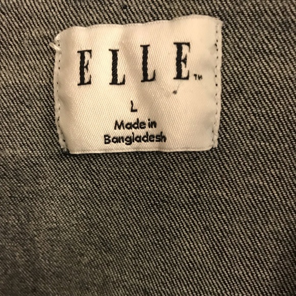 Elle Brand Jean Jacket, Size L - Picture 4 of 8